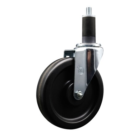 Service Caster 6'' Phenolic Wheel Swivel 1-1/4'' Expanding Stem Caster SCC-EX20S615-PHR-114
